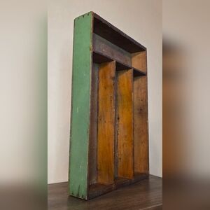 Vintage Wooden Display Shelf